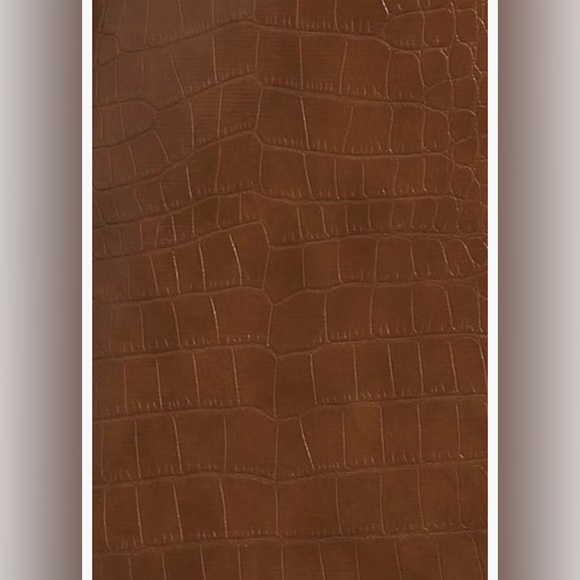 NWT $698 Veronica Beard Lawrence Croc Embossed Faux Leather Dickey Jacket - Picture 9 of 15